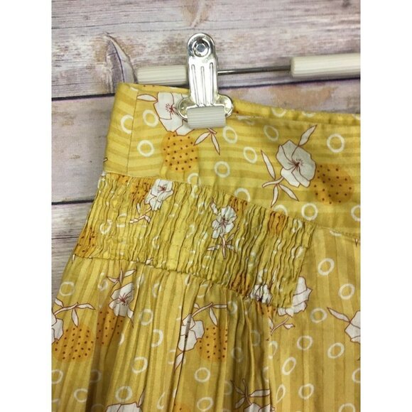 Lux Lux Lux Size 3 Yellow Floral Cotton Skirt - Picture 6 of 8